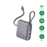 4smarts Pocket Dual Cord 22.5W PowerBank - 10.000 mAh - Space Grey