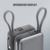 4smarts Pocket Dual Cord 22.5W PowerBank - 10.000 mAh - Space Grey