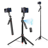 4smarts 360 AI Tripod Selfie Stick m. Ansigtssporing - Sort