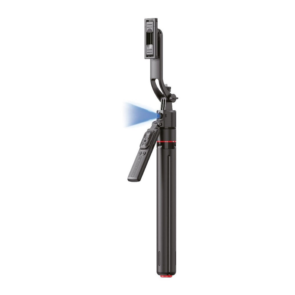 4smarts 360 AI Tripod Selfie Stick m. Ansigtssporing - Sort