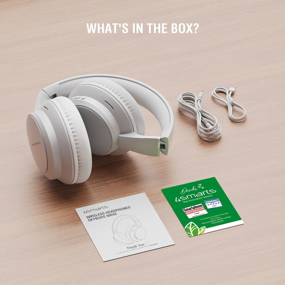 4smarts True Wireless SkyBuds Wave Over-Ear Høretelefoner - Hvid