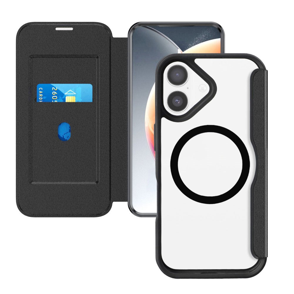 4smarts iPhone 17 Urban Pro Cover - MagSafe Kompatibel - Gennemsigtig / Sort