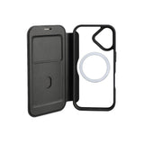 4smarts iPhone 17 Urban Pro Cover - MagSafe Kompatibel - Gennemsigtig / Sort