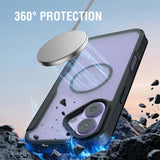4smarts iPhone 17 Urban Pro Cover - MagSafe Kompatibel - Gennemsigtig / Sort
