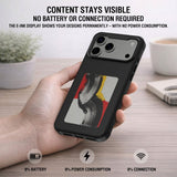 iPhone 17 Pro Max 4smarts E-Ink Bagside Cover - MagSafe Kompatibel - Sort