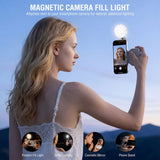 4smarts Kameragreb til Smartphone - Indbygget LED-Lys & Fjernbetjening - Hvid