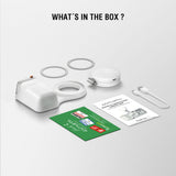 4smarts Kameragreb til Smartphone - Indbygget LED-Lys & Fjernbetjening - Hvid