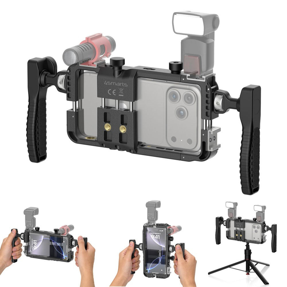 4smarts Universal Mobil Rig inkl. Bluetooth Fjernudløser - Sort