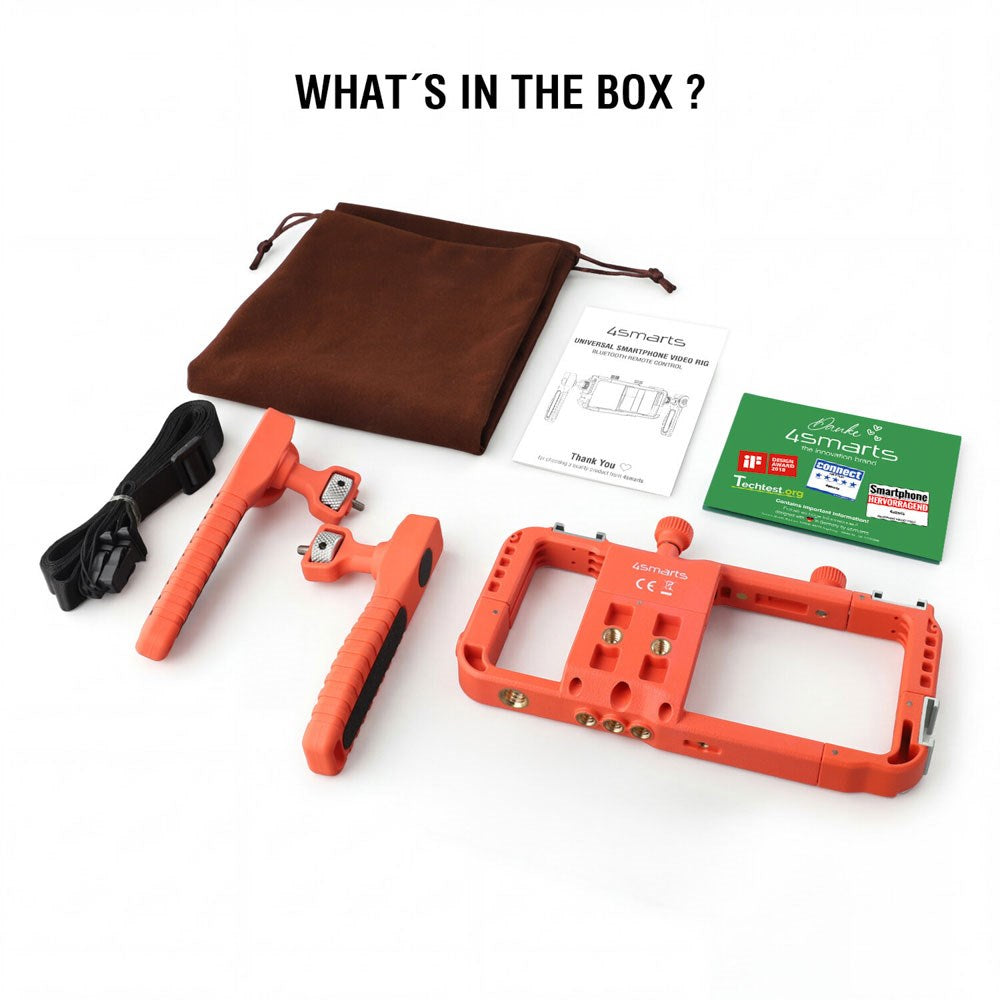 4smarts Universal Mobil Rig inkl. Bluetooth Fjernudløser - Orange