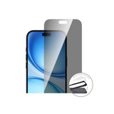 iPhone 18 Pro 4Smarts Second Glass Skærmbeskyttelse m. Rengøringssæt & Monteringsramme - Privacy Funktion - Gennemsigtig