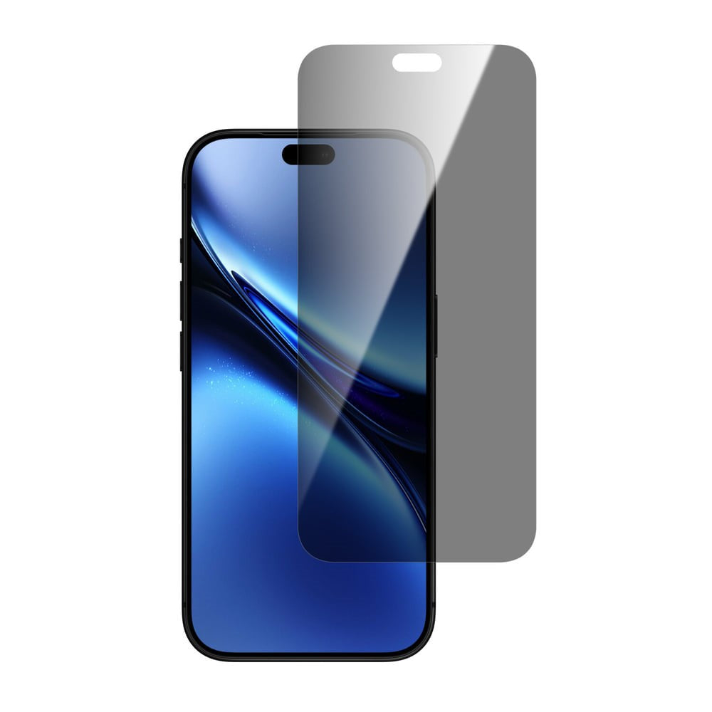 iPhone 18 Pro Max 4Smarts Second Glass Skærmbeskyttelse m. Rengøringssæt & Monteringsramme - Privacy Funktion - Gennemsigtig