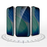 iPhone 18 Pro Max 4Smarts Second Glass Skærmbeskyttelse m. Rengøringssæt & Monteringsramme - Privacy Funktion - Gennemsigtig