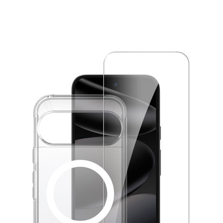 Google Pixel 11 / 11 Pro / 10 / 10 Pro / 9 / 9 Pro XL 4Smarts 360° Protection Set m. Bagside Cover & Skærmbeskyttelse - Qi2 Kompatibel - Gennemsigtig