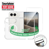 iPhone Duo 4Smarts 360° Protection Set m. Bagside Cover & Skærmbeskyttelse - MagSafe Kompatibel - Gennemsigtig