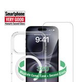 iPhone 18 Pro / 17 Pro 4Smarts 360° Protection Set m. Bagside Cover & Skærmbeskyttelse - MagSafe Kompatibel - Gennemsigtig