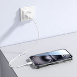 iPhone 18 Pro / 17 Pro - 4Smarts 3-i-1 Premium Starter Set - MagSafe Mobil Cover, Skærmbeskyttelse & 20W Vægoplader - Gennemsigtig / Hvid