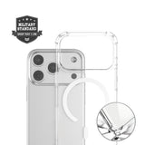 iPhone 18 Pro / 17 Pro 4Smarts IBIZA Hybrid Bagside Cover - MagSafe Kompatibel - Gennemsigtig