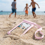 Tech-Protect Flydende Vandtæt Etui - Maks.: 185 x 110mm - Lyserød