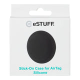 eSTUFF AirTag Stick-On Silikone Cover - Sort