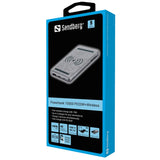 Sandberg Powerbank 20W m. Trådløs Opladning - 1 x USB-C (PD) / 1 x USB-A (QC) - Sølv