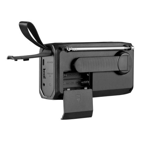 Sandberg Active Survivor Nødradio - 4500mAh Solcelle Powerbank - DAB / FM-Radio - Sort