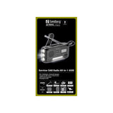 Sandberg Active Survivor Nødradio - 4500mAh Solcelle Powerbank - DAB / FM-Radio - Sort