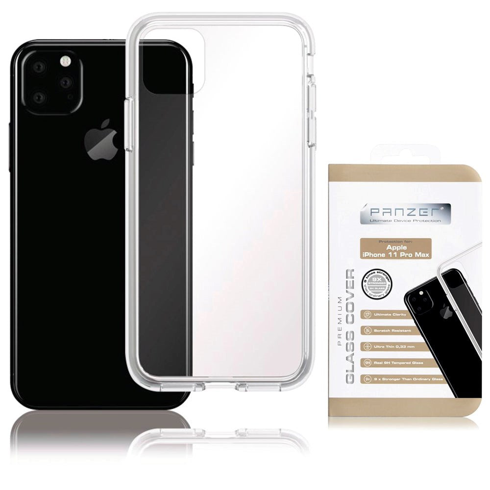 iPhone 11 Pro Max PANZER Premium Glas Bagside Cover