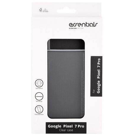 Essentials Google Pixel 7 Pro Fleksibelt Plastik Cover - Gennemsigtig