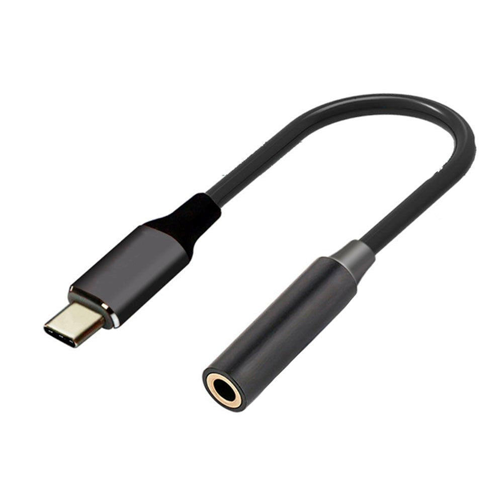 Sinox iMedia USB-C til 3.5 mm Audio Adapter - 15cm - Sort