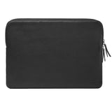 Trunk Ægte Læder Sleeve til Bærbar PC 13" (32 x 23 x 2 cm) - Black