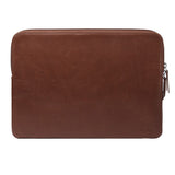 Trunk Ægte Læder Sleeve til Bærbar PC 13" (32 x 23 x 2 cm) - Brown