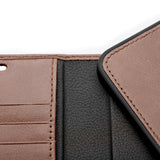 Trunk iPhone 12 Mini Ægte Læder Cover - 2-i-1 Design - Brun