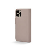 Trunk iPhone 12 Mini Ægte Læder Cover - 2-i-1 Design - Lyserød