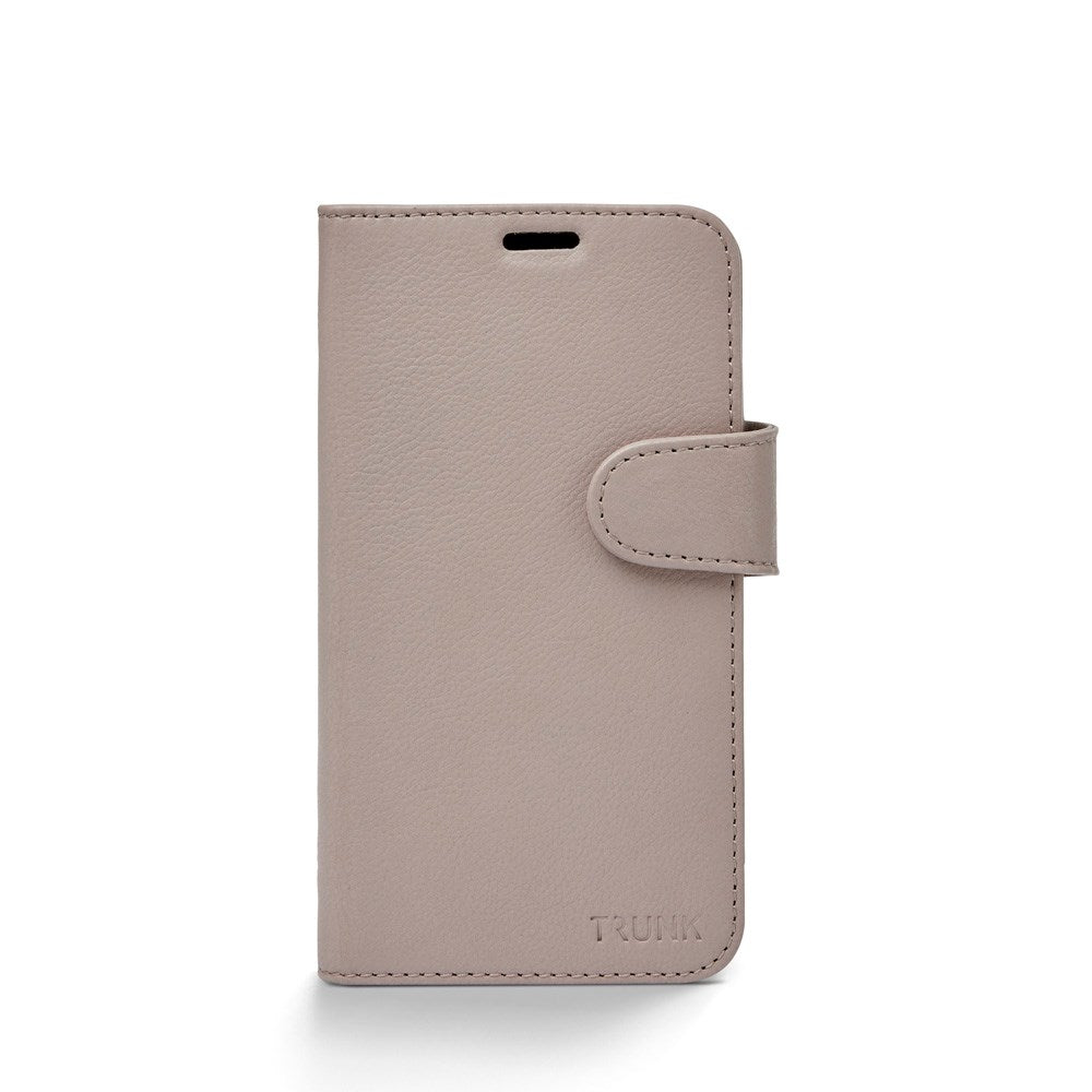 Trunk iPhone 12 Mini Ægte Læder Cover - 2-i-1 Design - Lyserød