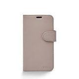 Trunk iPhone 12 Mini Ægte Læder Cover - 2-i-1 Design - Lyserød