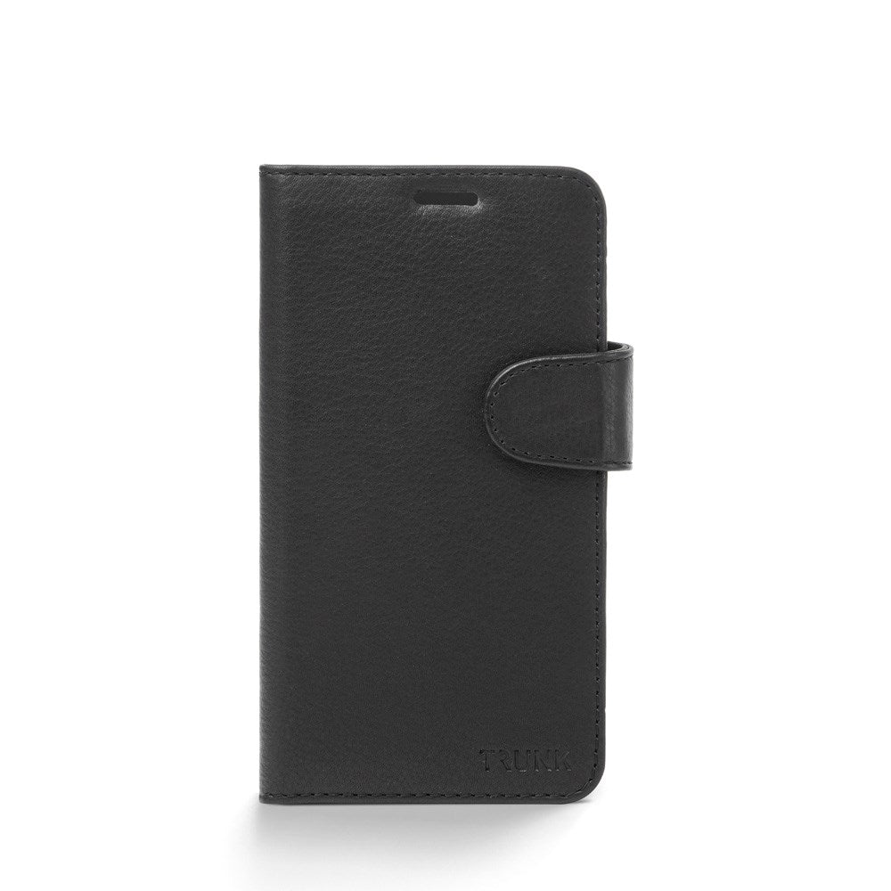 Trunk iPhone 12 Pro Max Ægte Læder Cover - 2-i-1 Design - Sort