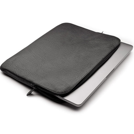 Trunk Vegansk Læder Sleeve til Bærbar PC 13" (30,5 x 22 x 2 cm) - Black Apple Peel
