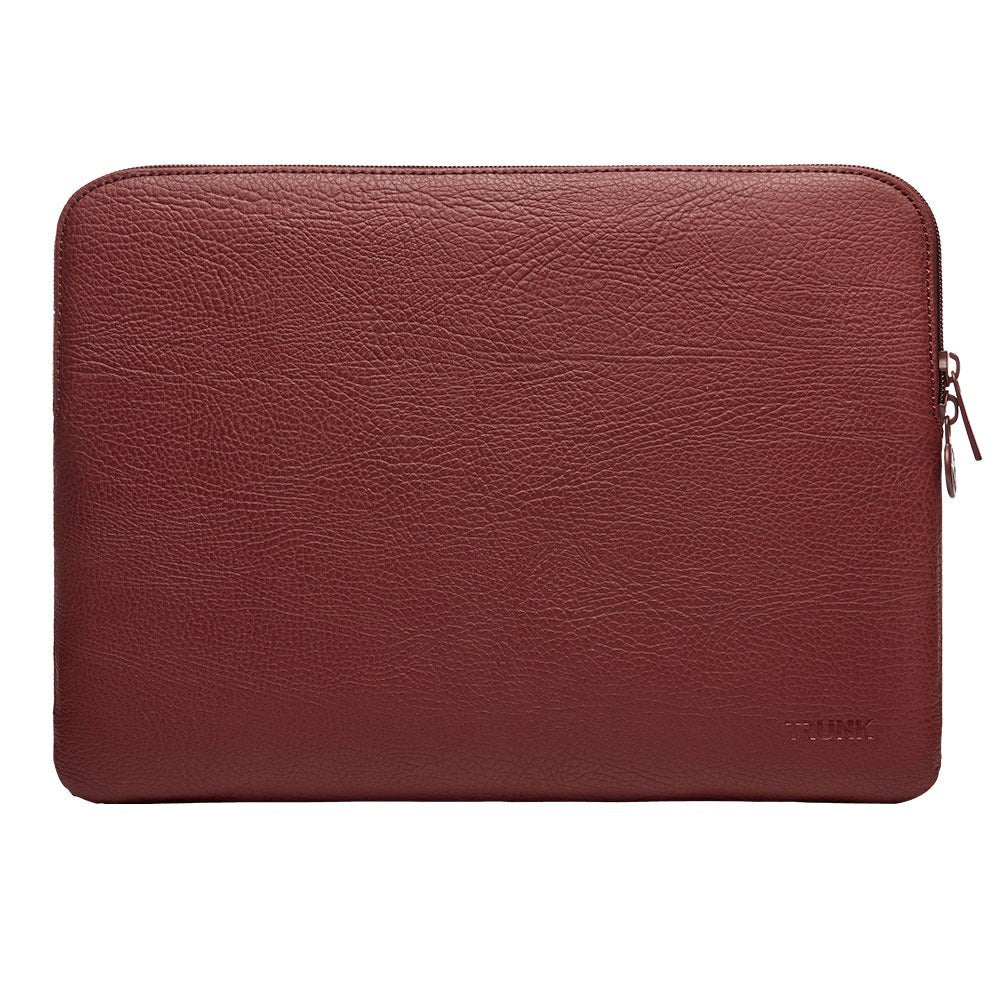 Trunk Vegansk Læder Sleeve til Bærbar PC 13" (30,5 x 22 x 2 cm) - Wine Red Apple Peel