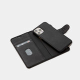 Trunk iPhone 13 Pro Max Ægte Læder Cover - 2-i-1 Design - Sort