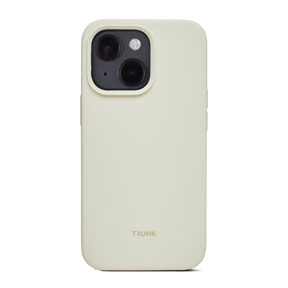 iPhone 13 Trunk Silikone Bagside Cover - Creme