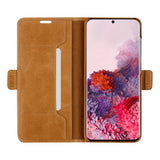 Samsung Galaxy S20 - dbramante1928 Copenhagen Slim Ægte Læder Flip Cover m. Pung - Tan