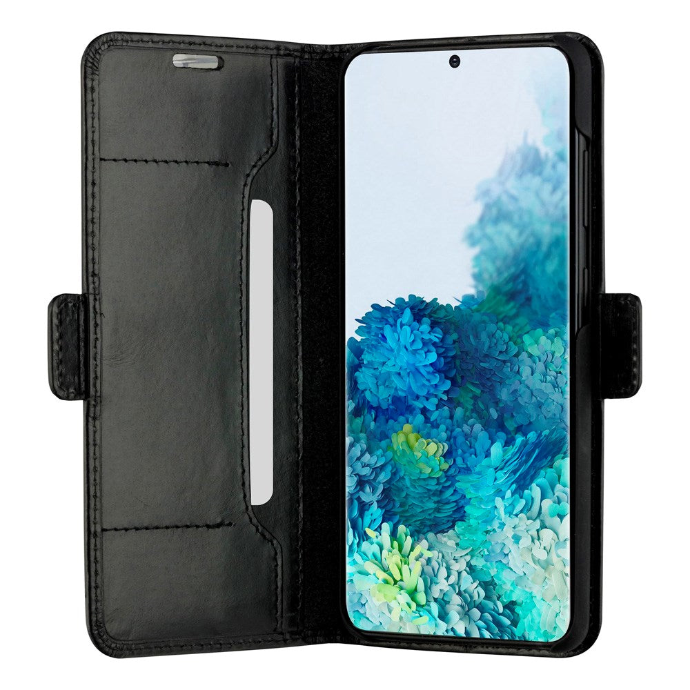 Samsung Galaxy S20+ (Plus) - dbramante1928 Copenhagen Slim Ægte Læder Flip Cover m. Pung - Black