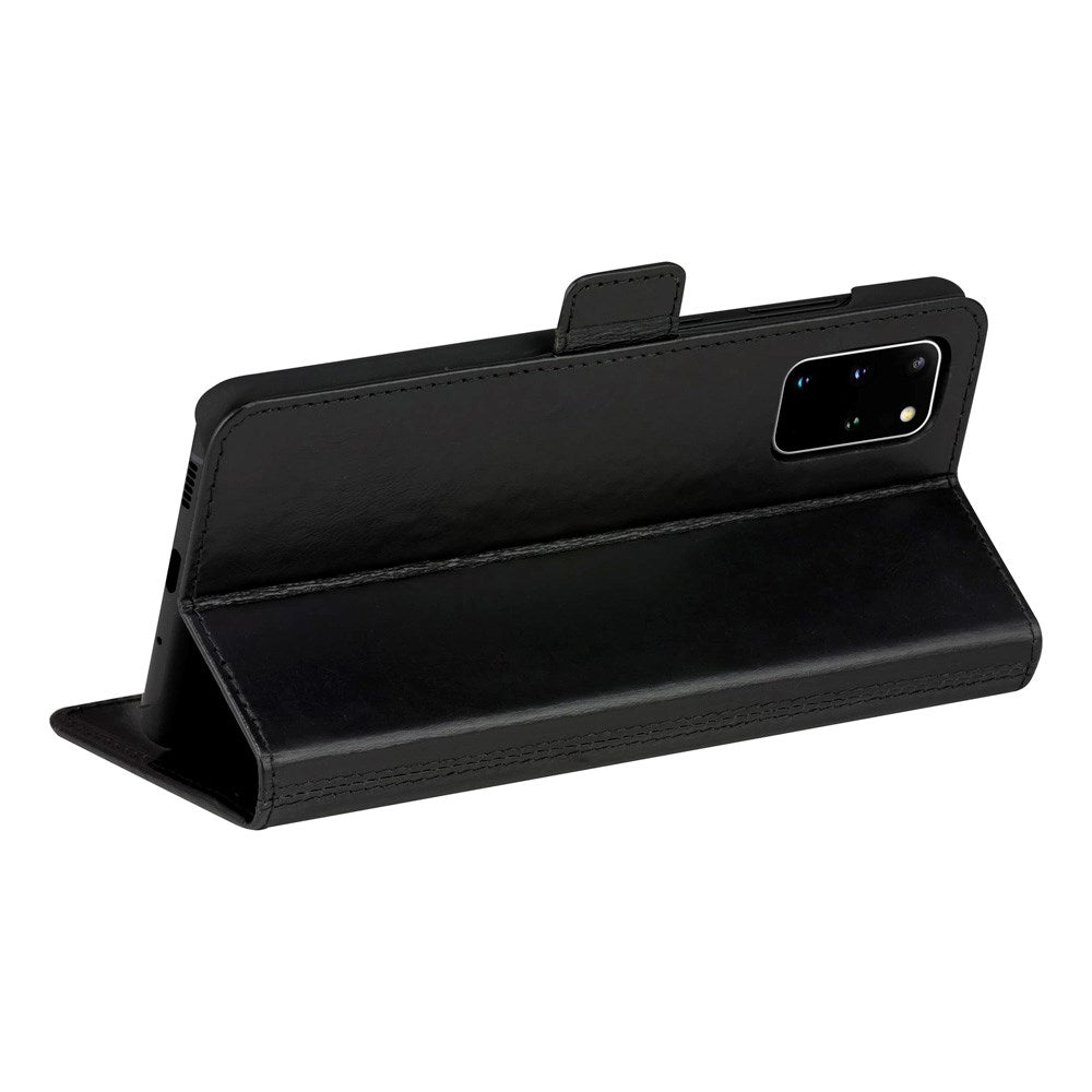 Samsung Galaxy S20+ (Plus) - dbramante1928 Copenhagen Slim Ægte Læder Flip Cover m. Pung - Black