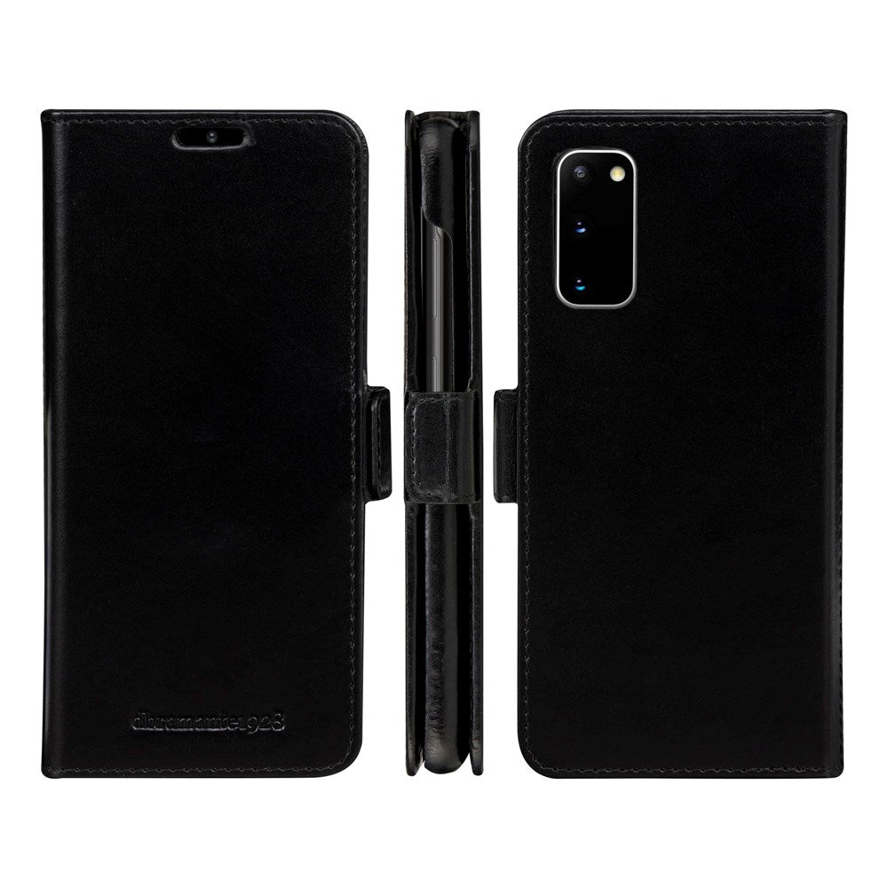 Samsung Galaxy S20 - dbramante1928 Lynge 2-i-1 Ægte Læder Flip Cover - Black