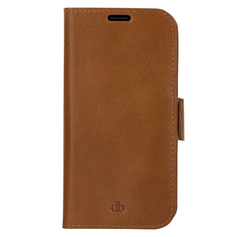 iPhone 13 Mini dbramante1928 Lynge Ægte Læder Magnet Flip Cover - Tan