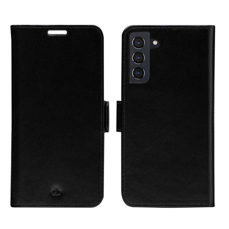 Samsung Galaxy S22+ (Plus) - dbramante1928 Lynge 2-i-1 Ægte Læder Flip Cover - Black