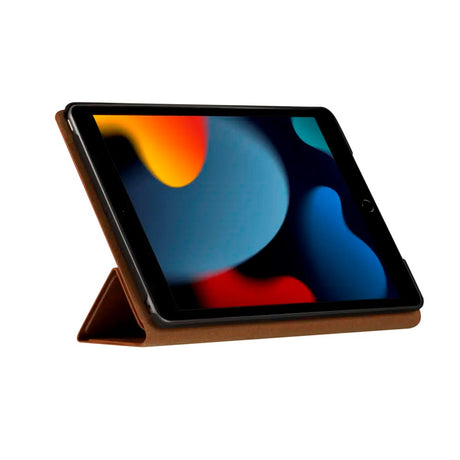 dbramante1928 - iPad 10.2" (2021 / 2020 / 2019) Risskov Ægte Læder Flip Cover - Tan