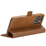 iPhone 14 Pro dbramante1928 Copenhagen Slim Læder Flip Cover m. Pung - Tan