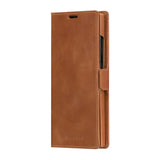 Samsung Galaxy S23 Ultra dbramante1928 Lynge Ægte Læder Magnet Flip Cover - Tan
