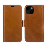 iPhone 15 Plus dbramante1928 Lynge Ægte Læder Magnet Flip Cover - Tan